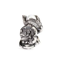 Charm Trollbeads Donna Fiori di nascita in Argento Perla TAGBE-00031 - TAGBE-00031